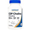 Nutricost CDP Choline (Citicoline) 300mg, 120 Vegetarian Capsules - Non-GMO,