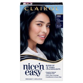 Clairol Nice'n Easy Permanent Hair Color, 2BB Blue Black, 1 Count