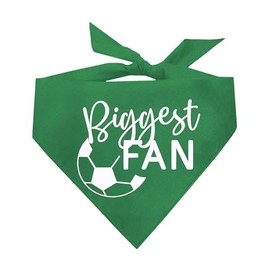 Biggest Fan Soccer Dog Bandana (Green, OS 539)