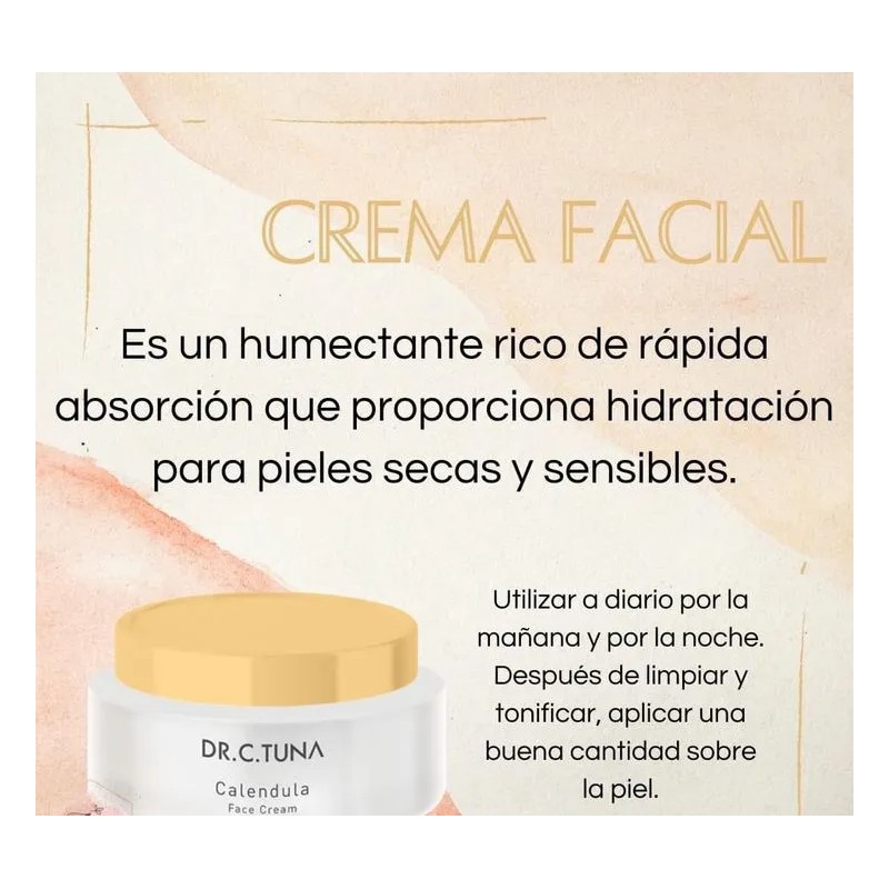 Set Pzas Calendula Crema Facial Tonico Jabón