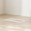 Zion Flush Mount Floor Register 3" x 10" White Modern