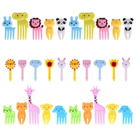 GET FRESH Food Picks for Kids, 30 Pieces Animal Bento Deco Set, Mini Bento Decorations Set for Baby Showers and Kids Parties, Mini Cartoon Toothpick, Bento Lunch Deco