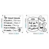 2 PCS Art Funny DIY Decor Decal Bath Room Door