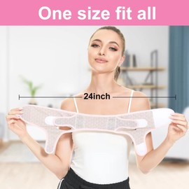 Double Chin Reducer, Double Chin Eliminator V Line Lifting Mask with Chin Strap for Double Chin for Women -Face Lift, Prevent Sagging, V Shaped Slimmer - Innovative Lifting Tech (grey)