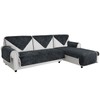 Easy-Going Velvet Sofa Armchair Cover, 1 Piece Non-Slip Armchair Cover,