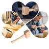 Wooden Mallet Multipurpose Ice Mallet Expert Beech Wood Mallet for