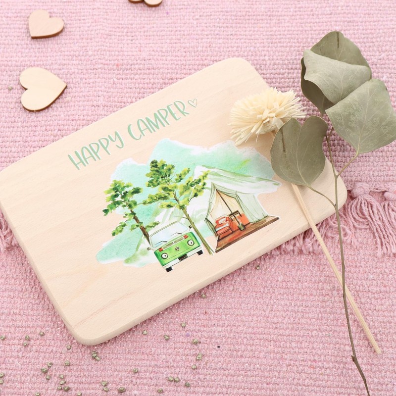 Spruchreif Breakfast board made of beech wood, wooden board with