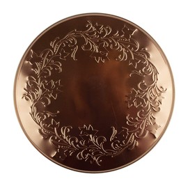 Range Kleen 5099 Burner Kovers Round "Ivy" Rebecca BAER Embossed Copper 2-All, 2-Large