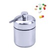 Mini Pastillero Portátil De Aluminio Llavero De Bolsillo