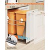 LIONONLY Dual Pull Out Trash Can Under Cabinet, Heavy Duty
