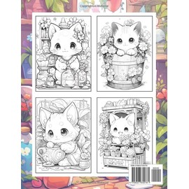  Kawaii Cats Coloring Book: Kawaii Cats Coloring Page, Adorable Felines for Cute Creations