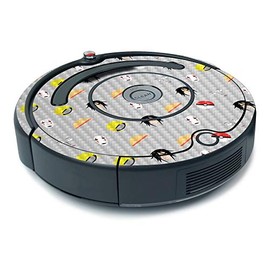 MightySkins Carbon Fiber Skin for iRobot Roomba 675 Minimal Coverage - Anime Fan | Protective, Durable Textured Carbon Fiber Finish | Easy to Apply, Remove, and Change Styles | Made in The USA