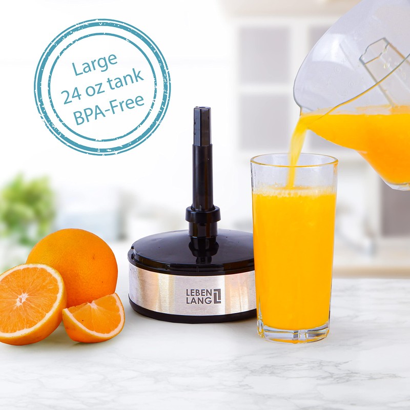 LEBENLANG Electric Citrus juicer - 2 cones & BPA-free I