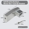 Solid Aluminum Shower Door Bar Brackets for Alumax Basco, Replaces