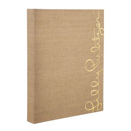 Lilly Pulitzer Luxe 3 Ring Binder 0.75 Inch Rings, Binder Organizer Includes Tab Dividers, Planner Inserts, and Zip Pouch, Aesthetic Binder with Planner Accessories, Grasscloth