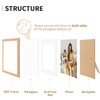 8x10 Picture Frame Set of 4, Displays 5x7 with Mat