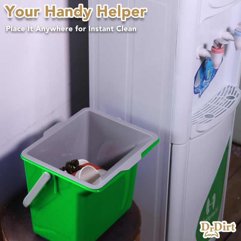 DrDirt Kitchen Compost Bin, 6L / 1.58 Gal Kitchen Compost