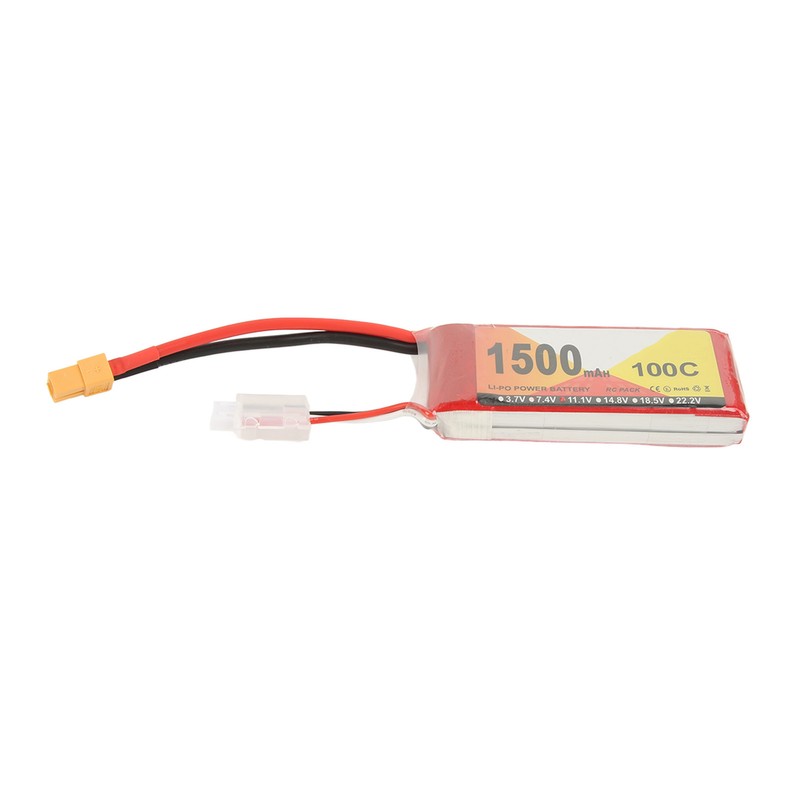 11.1V 1500mAh 100C 3S LiPo Battery with XT60 Plug Accessory