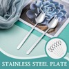 Pack of 6 Stainless Steel Spork Spork, Long Salad Spoon,
