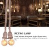 Rope Chandelier Pendant Light Ceiling Lamp E27 Base Lamp Cord