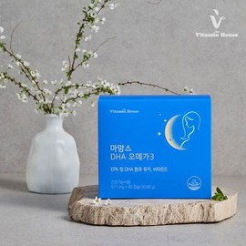 Vitamin House 마망스 DHA 오메가3 60캡슐 3박스 (3개월분) Mamans DHA Omega-3 60 Capsules 3 Boxes (3 Months Supply)