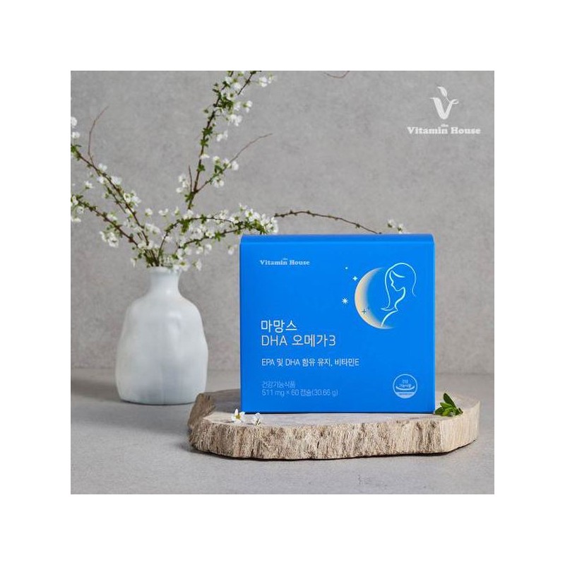 Vitamin House 마망스 DHA 오메가3 60캡슐 3박스 (3개월분) Mamans DHA