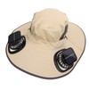 Detachable Sun Fan Hat 3 Speeds Adjustable UPF50 Breathable Wide