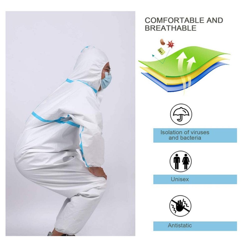 Body Protective Clothing Disposable Coveralls One-Piece