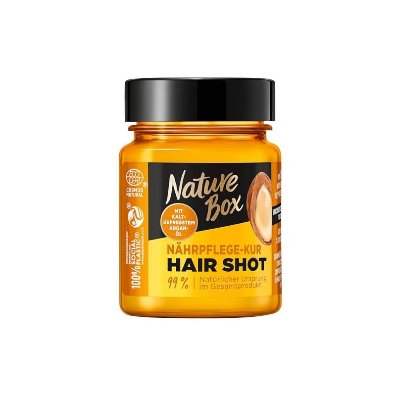 Nature Box Nährpflege-Kur Hair Shot Argan-Öl, 5er Pack (5 x