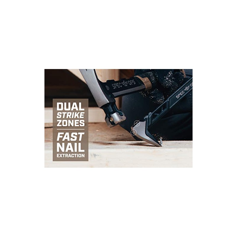 Spec Ops Tools Nail Puller Cats Paw Pry Bar, High-Carbon