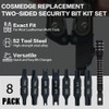 Cosmedge Security Bit Kit Set with Magnetic Extension Bit Holder