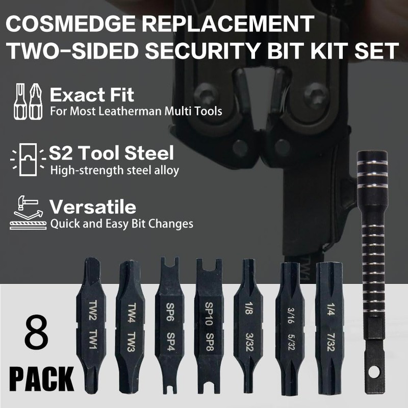 Cosmedge Security Bit Kit Set with Magnetic Extension Bit Holder