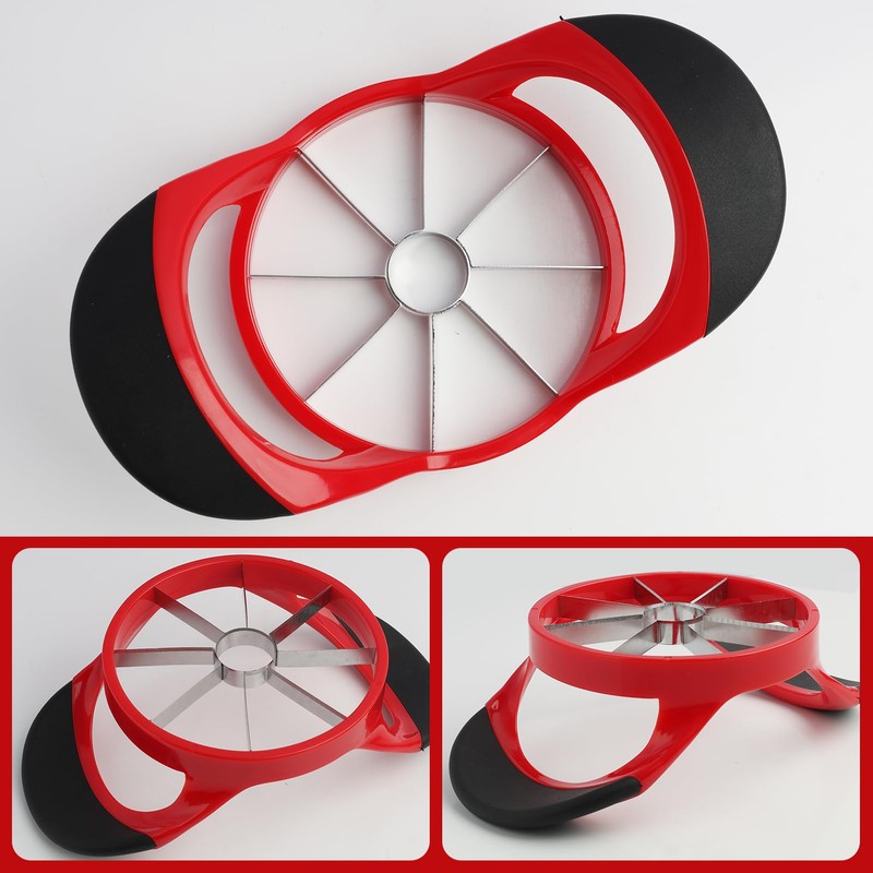 Apple Corer and Slicer - Stainless Steel Fruit Cutter, Ergonomic