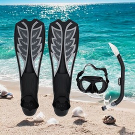 Underwater Fins Snorkeling Set 250-260mm (Black)