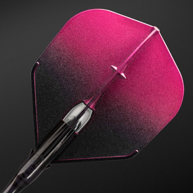 L-Style Champagne Flight Pro Twotone Black Shape Pink