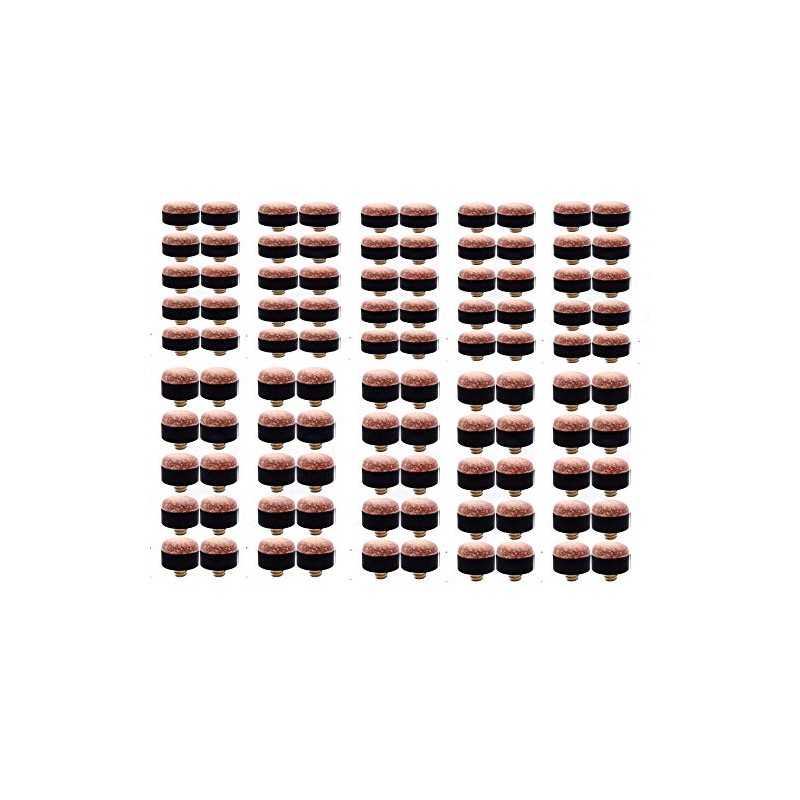 Pack of 100 trade Screw on tips for pool snooker