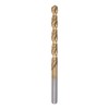 sourcing map Twisted Drill Bit 6.2 mm Titanium Coated (HSS-E)