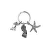 New Jersey beach theme custom keychain. Includes State of New