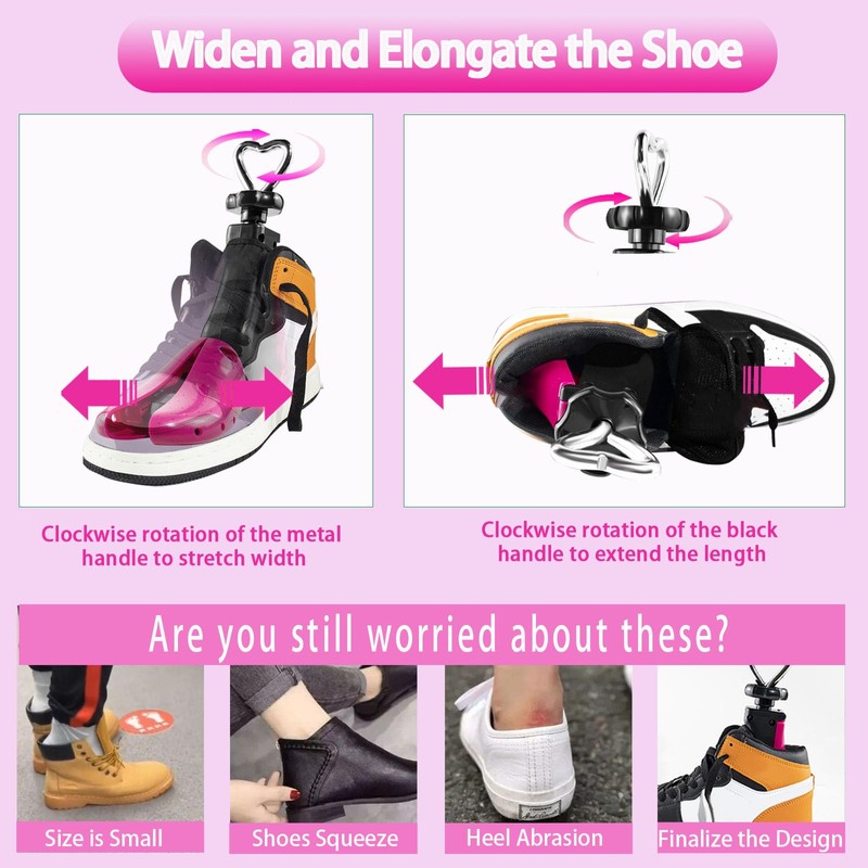 YUYJME Shoe Stretcher,Adjustable Boot Stretcher for Women Shoe Tree For