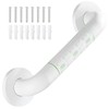 Straight Stainless Steel Shower Grab Bar with Plastic-Plated Finish, Anti-Slip