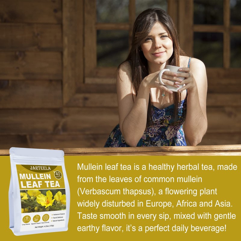 Jarteela - Mullein Leaf Tea Bags - 3g/Bag X 40