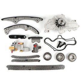 AT4Z-6306-A, 7T4Z-6256-A Timing Chain Kit + Water Pump Fits for 2007 2008 2009 2010 Mercury 3.5L for Mazda 3.7L DOHC for 2007-2010 Mercury 3.5L for 2010 MKS 3.5L 7T4Z-6268-CA, AT4Z-6268-C