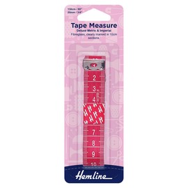 Hemline Deluxe Metric/Imperial Tape Measure, 150cm