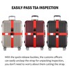 TRANVERS Luggage Straps for Suitcase Protection Heavy Duty Adjustable 2-Pack