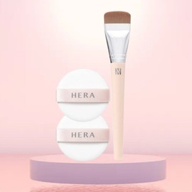 Hera Reflection Glow Tool Kit Spatula Brush Fast Light Puff Duo Set / 헤라 리플렉션 글로우 툴 키트 스파츌라 브러쉬 속광 퍼프 듀오 세트