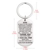 BLThing Dad Gifts from Daughter - Keychain for Dad Father's