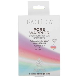 Pacifica Pore Warrior Pack of 30 - Pacifica Pore Warrior Overnight Rescue Spot Dots - 100% Vegan