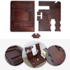 Wood Phone Docking Station Clear Texture Docking Station Organizer with
