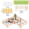 60 Pieces Of Mini Fences, Simulated Stable Fence Toys, Farm