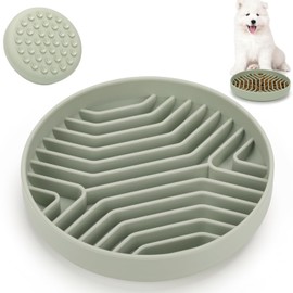 Anipaw Slow Feeder Dog Bowls Silicone Maze Food Bowl Feeders Dog Puzzle Lick Mat to Slow Down Eating for Large Medium Small Breed Size Dogs